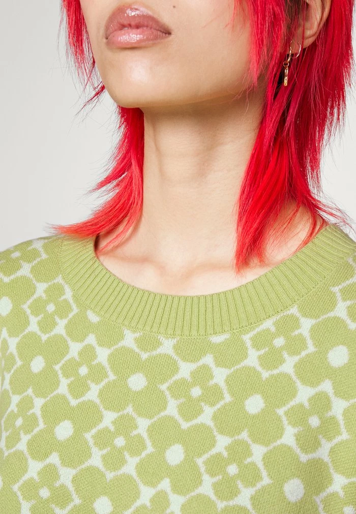 Flash Sale โ๏ธ Hollister Co. EASY CREW PATTERN CHAIN - Jumper - Green ๐ - Image 5