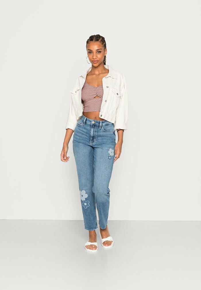 Top 10 ๐ Hollister Co. MELROSE CUTOUT - Long Sleeved Top - Brown Geo Floral ๐ - Image 2