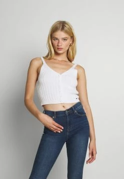 Flash Sale 🌟 Hollister Co. ASIA BUTTON THRU TANK - Top - White ✨