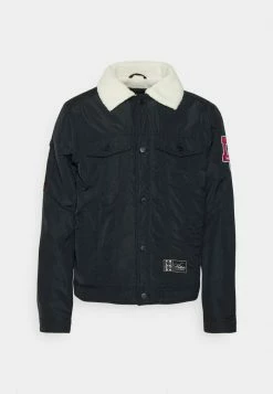 Promo ๐คฉ Hollister Co. SHERPA TRUCKER JACKET - Denim Jacket - Black ๐ฅฐ