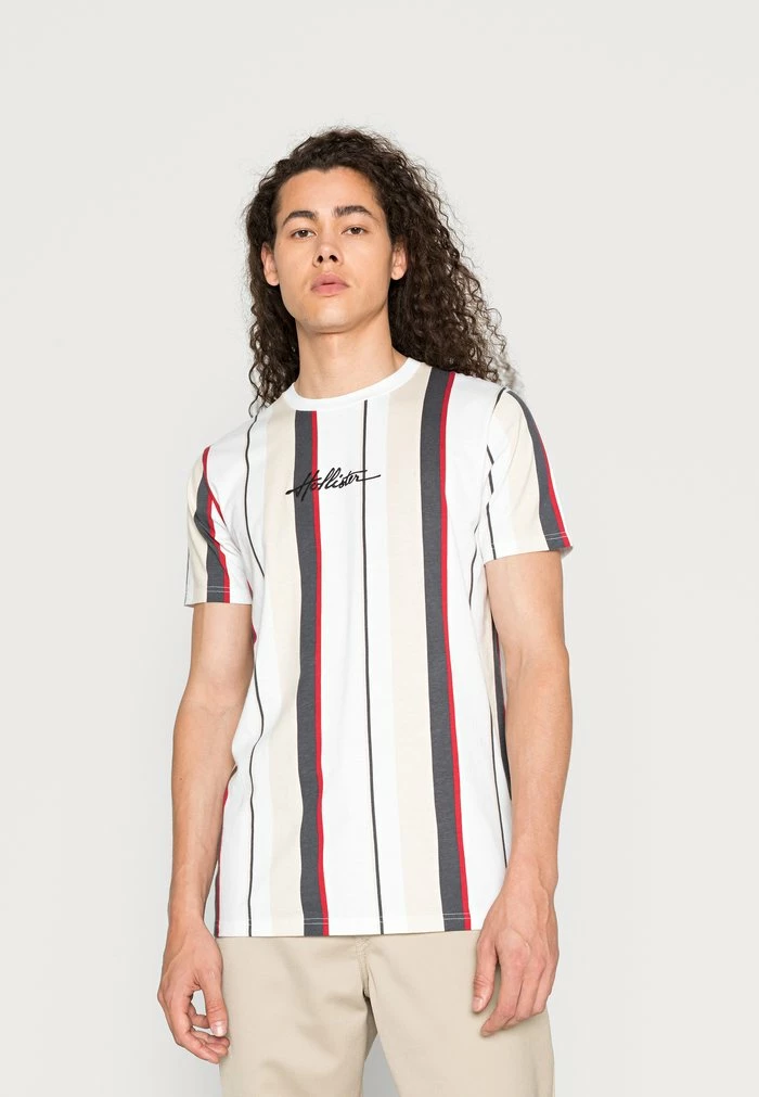 New โค๏ธ Hollister Co. STORE STRIPES CREW - Print T-shirt - White ๐