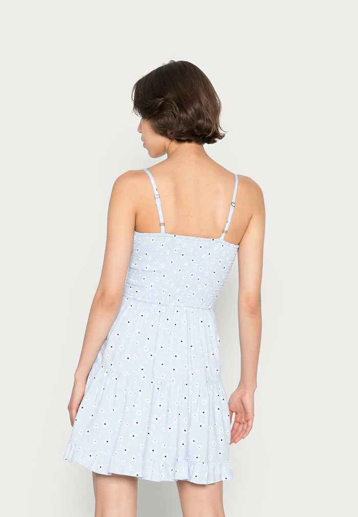 Cheapest ๐ฏ Hollister Co. BARE RUCHED BUST ๐ DRESS - Day ๐ DRESS - Blue ๐ฅฐ - Image 3