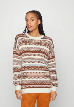 Wholesale 🤩 Hollister Co. PREVIEW OVERSIZED PATTERN - Jumper - White Ground Fair Isle 😍