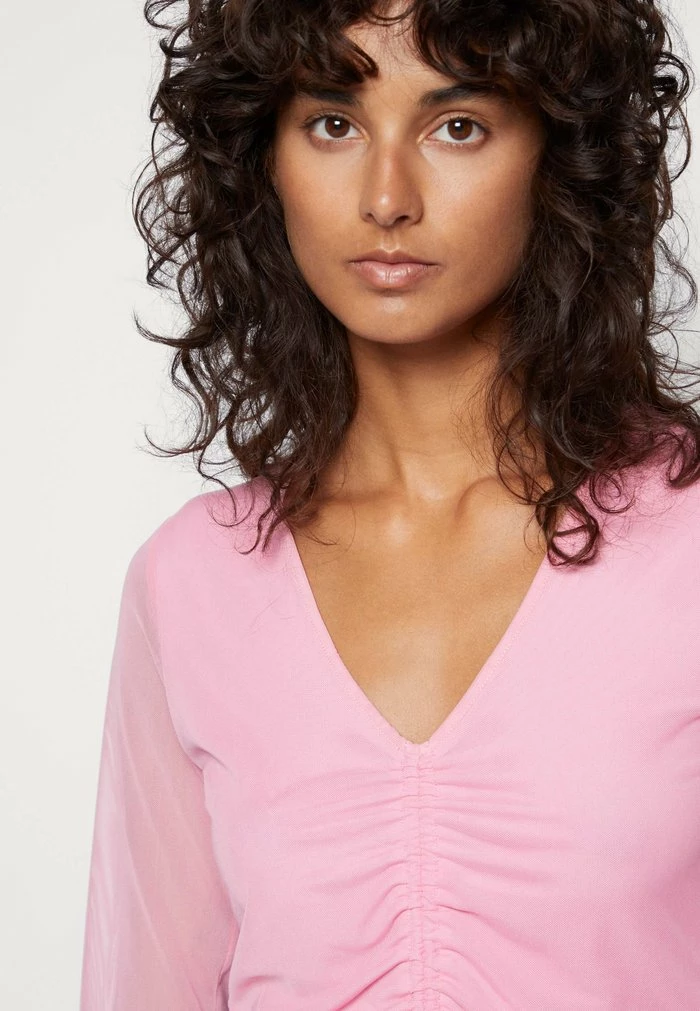 Hot Sale โค๏ธ Hollister Co. MIDDLE CINCHED TIE 2 PACK - Long Sleeved Top - Moonlight Mauve/antique White โ๏ธ - Image 7