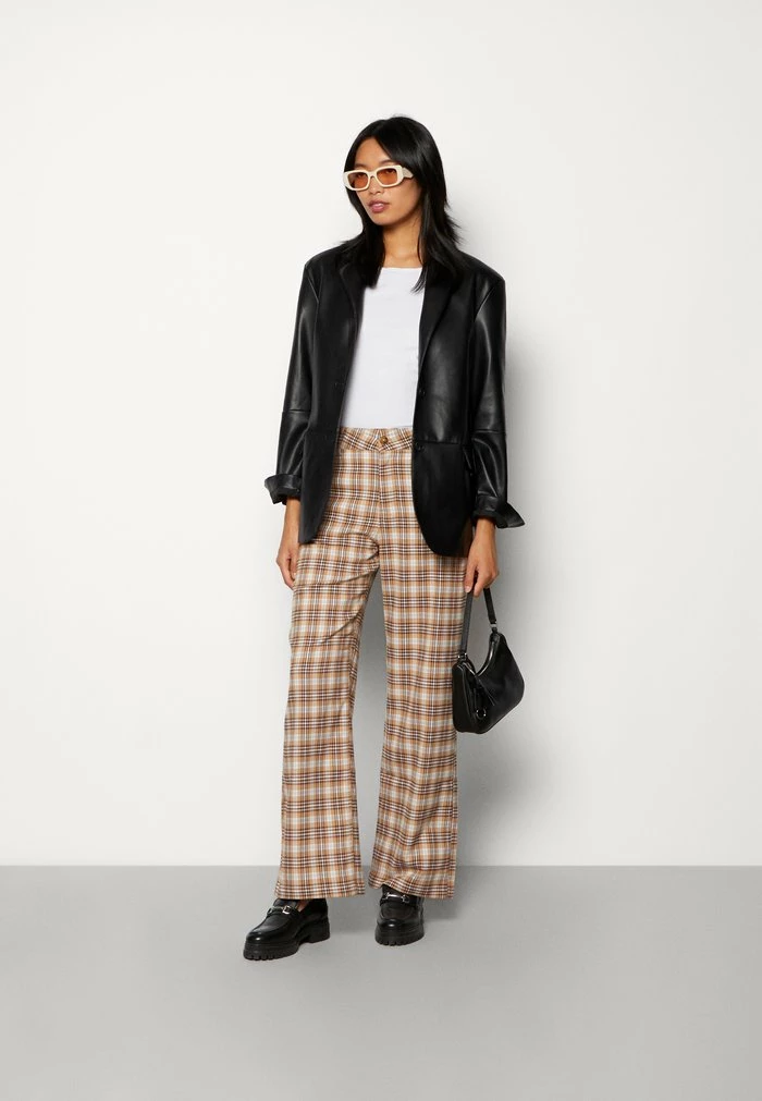 Brand new ๐คฉ Hollister Co. PLAID BAGGY - Trousers - Beige โญ - Image 2