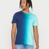 Cheapest 🧨 Hollister Co. CREW ICON OMBRE UNISEX - Print T-shirt - Navy/blue 🥰